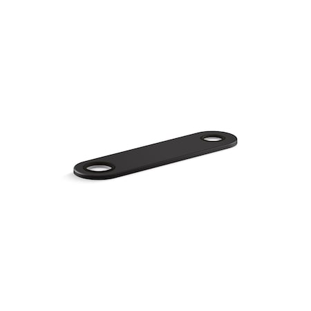 Kohler 8In Two-Hole Escutcheon Plate In Matte Black 38168-BL